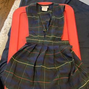 Girls Uniform Plaid Jumper